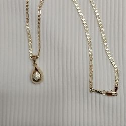 Gold Plated Chain And Pendant