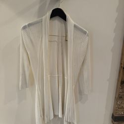 Long Sleeve Knit  Draped Open Sweater Cardigan