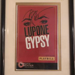 Framed Gypsy Playbill Signed by the legendary Patti Lupone