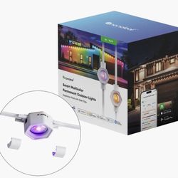 Nanoleaf 16.6ft Smart Matter Multicolor Permanent Outdoor Lights Expansion Pack – Plug-in RGBICW Addressable LED Pucks