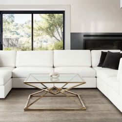 Mist White 6 Piece Modular Couch Set