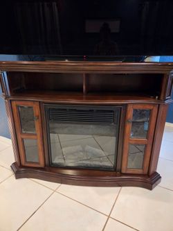 Electric Fireplace TV Stand Console