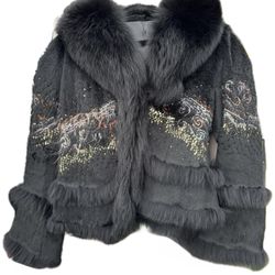 Alberto makali Rabbit And fox Coat Sz M