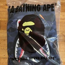 BAPE Color Camo Shark Full Zip Hoodie 'Navy'