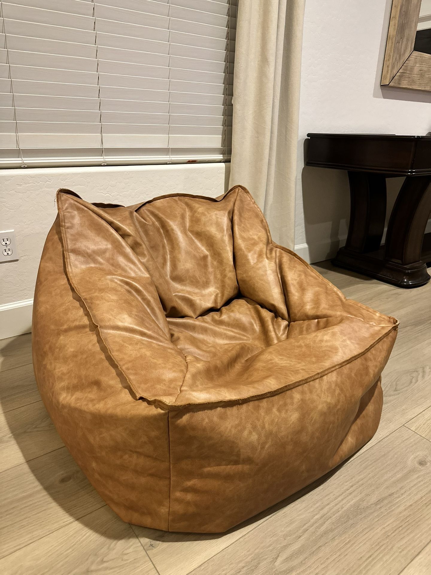 Faux Leather Bean Bag Chair From Pottery Barn Teen