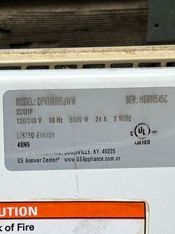 Ge profile dryer heating element