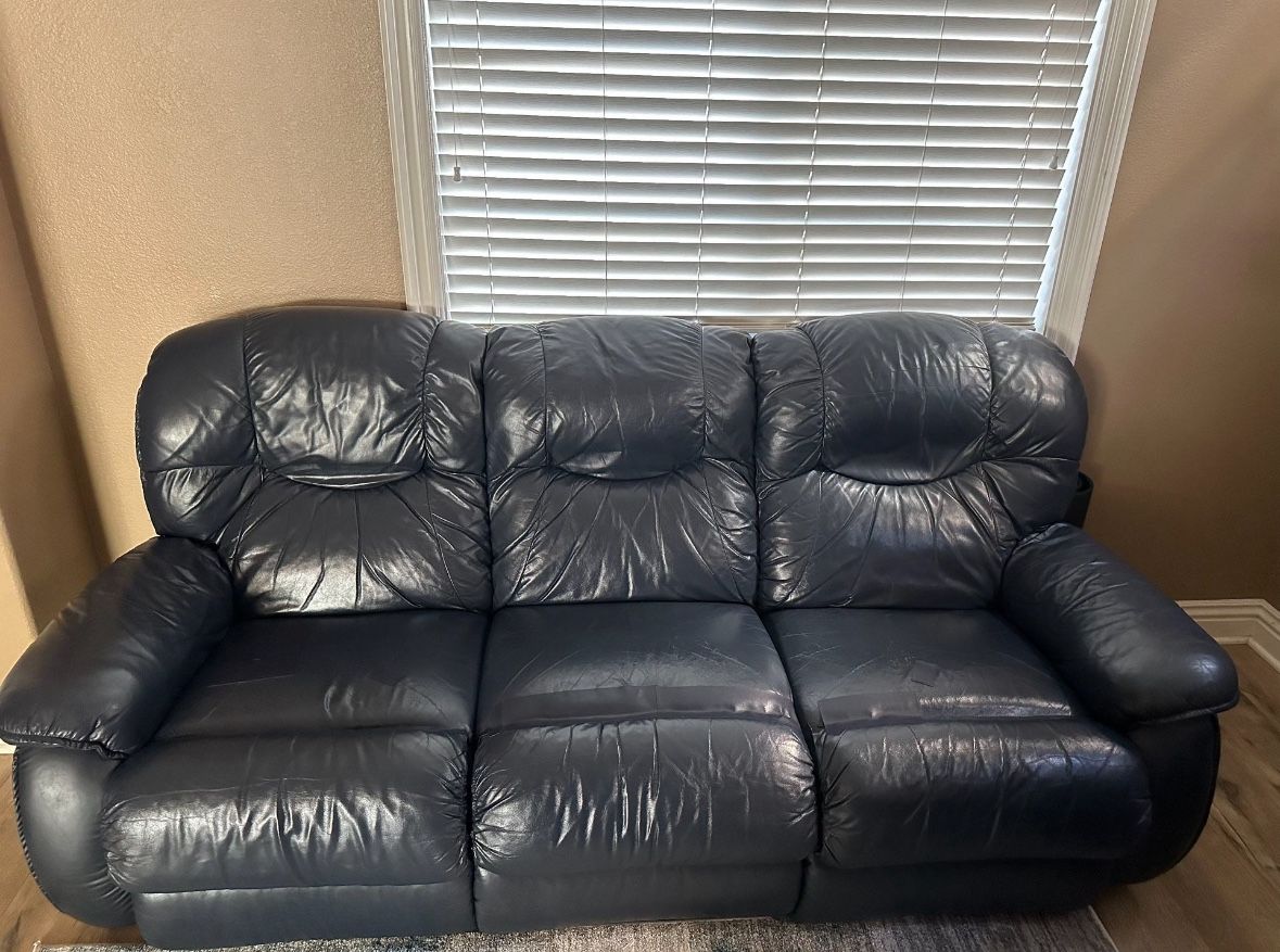 3-Seater Lazboy leather Couch And A Recliner