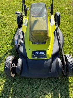 Cordless lawn mower with battery and charger - Works great