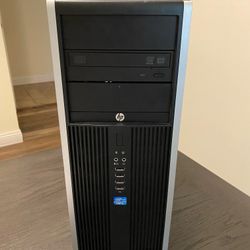 HP i3 Tower with 256GB SSD, DVD Burner, and 8GB Ram