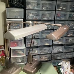Vintage Pair Mid Century Dazor Drafting Table Lamps