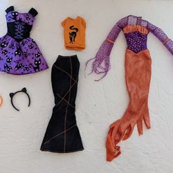 Barbie Halloween Doll Clothes Lot
