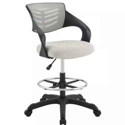 MODWAY Thrive Mesh Drafting Chair in Gray