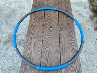 Weighted Fitness Hula Hoop Blue and Black