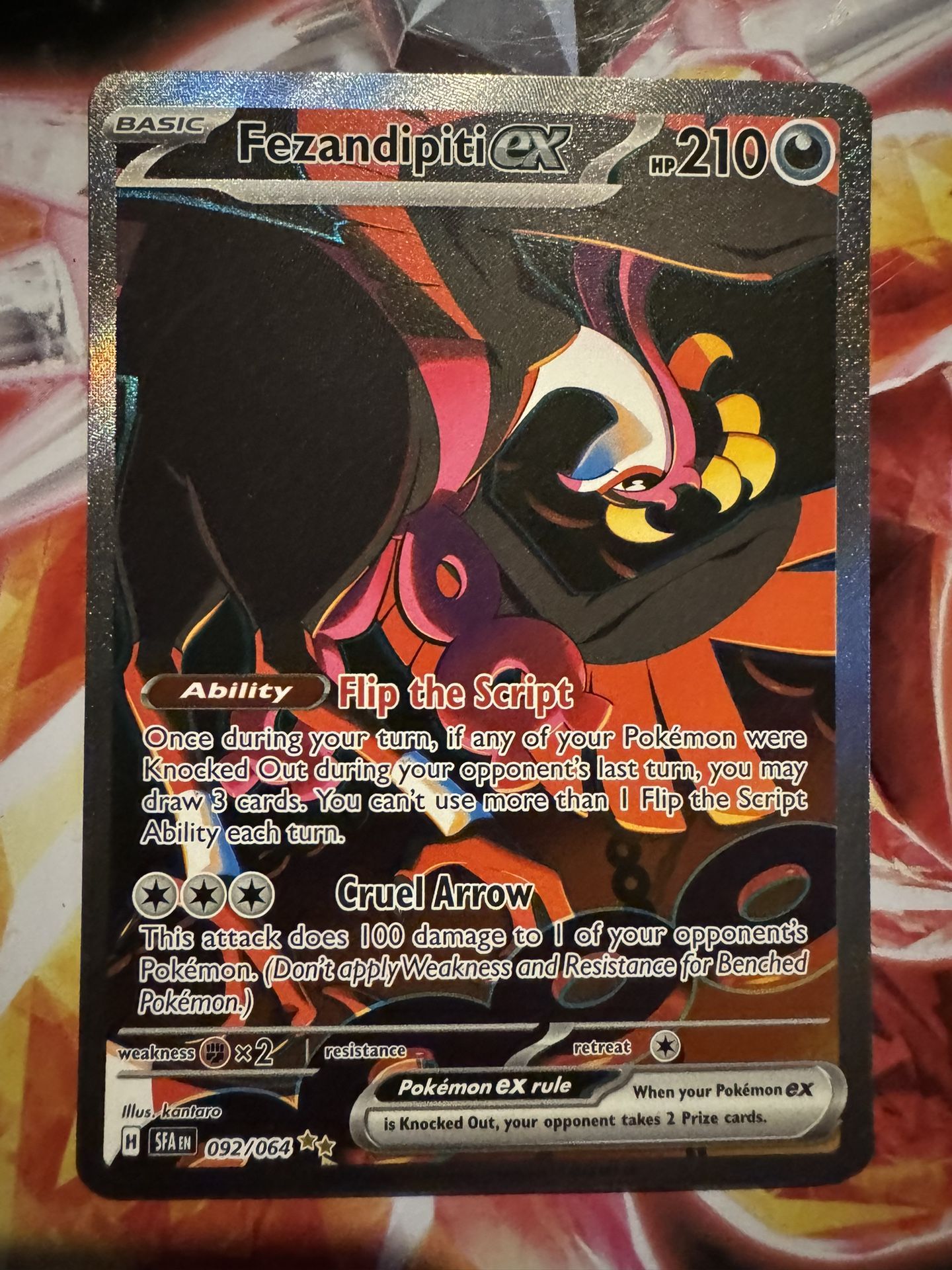Fezandipiti Ex 092/064 Pokemon Card