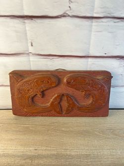 Wood Carved Shark Fish Salish Tribal Native Art