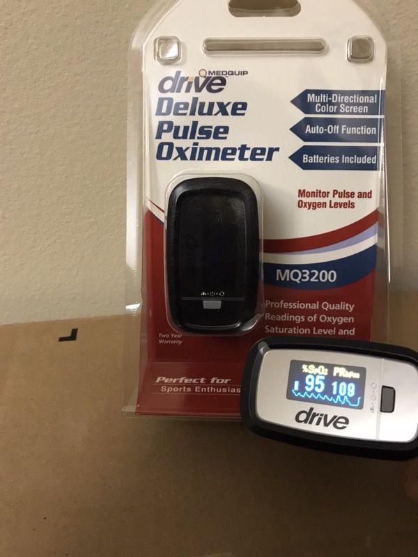 Medical finger pulse oximeter, home oxygen level measurement home health “new” sealed