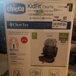 New Never Opened Chico kidfit clearTex Car Seat: 2in1 Belt-Positioning booster.