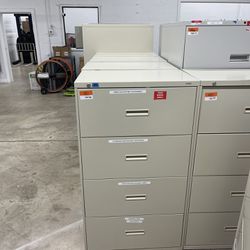 Four and five drawer filing cabinets