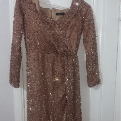 Pink Glittery Dress 