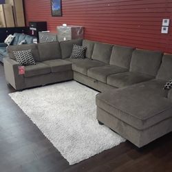 New Sectional Sofa With Storage For Blankets And Pillows