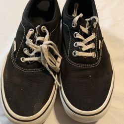 Vans Kids Black and White Sneakers