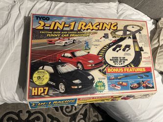 Vintage Tyco 2-in-1 Racing Slot Car Race Track New 