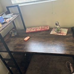 Office Desk, chair, and chair cushion 