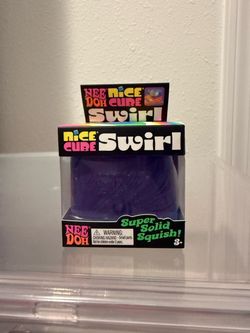 NeeDoh NICE CUBE CANDY SWIRL - Purple - Brand New in Box!