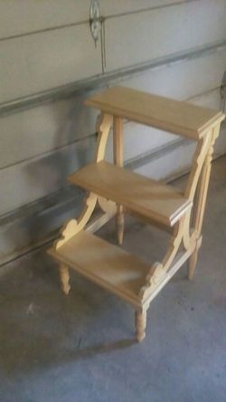 Decorative wooden steps