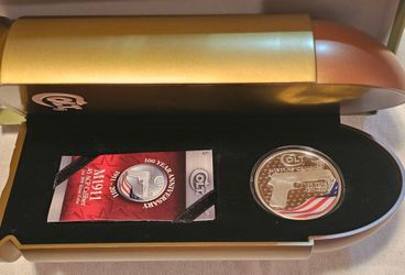 COLT Anniversary  1911-2011 .45 ACP SILVER Coin