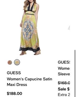 Guess Satin Maxi Dress 