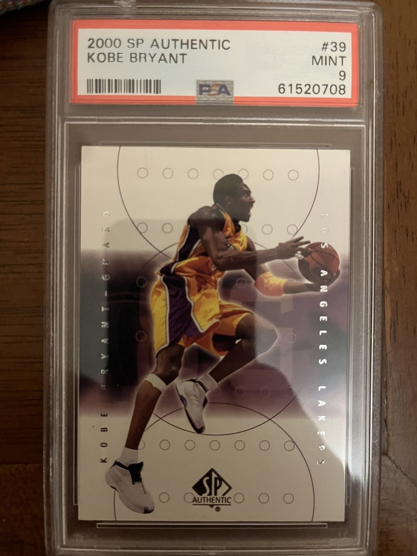 Kobe Bryant SP authentic Card PSA 9 Rare Insert