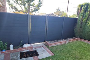 Black WPC Privacy Fence Panels