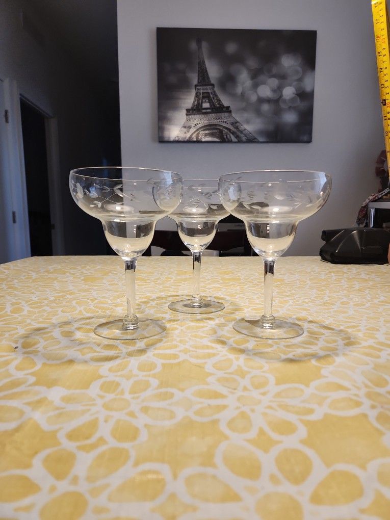 Princess House Heritage Margarita Glasses