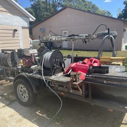Pressure Washing  Set Up Complete Trailer And Alll Equipment