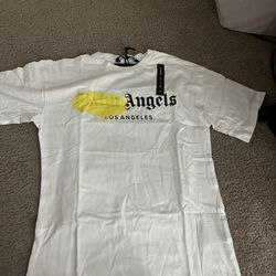 Palm Angel Yellow Spray Shirt Size L