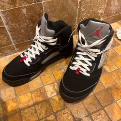 Nike Air Jordan 5s Black Metallic 2025 Size 13