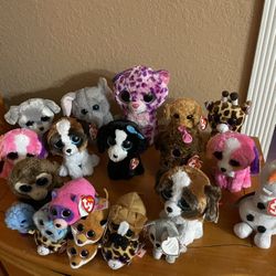 22 Beanie Boos Lot Variety + Teeny Tys