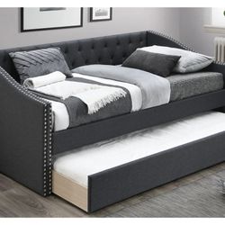 Gray Daybed With Trundle (Free Delivery)