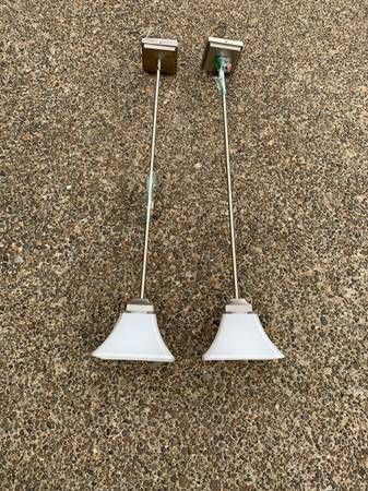 Two Hanging light fixtures