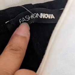 Fashion Nova Black And White Dress