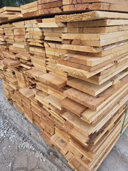 Cedar 1x6x5-6 mostly 6 ft