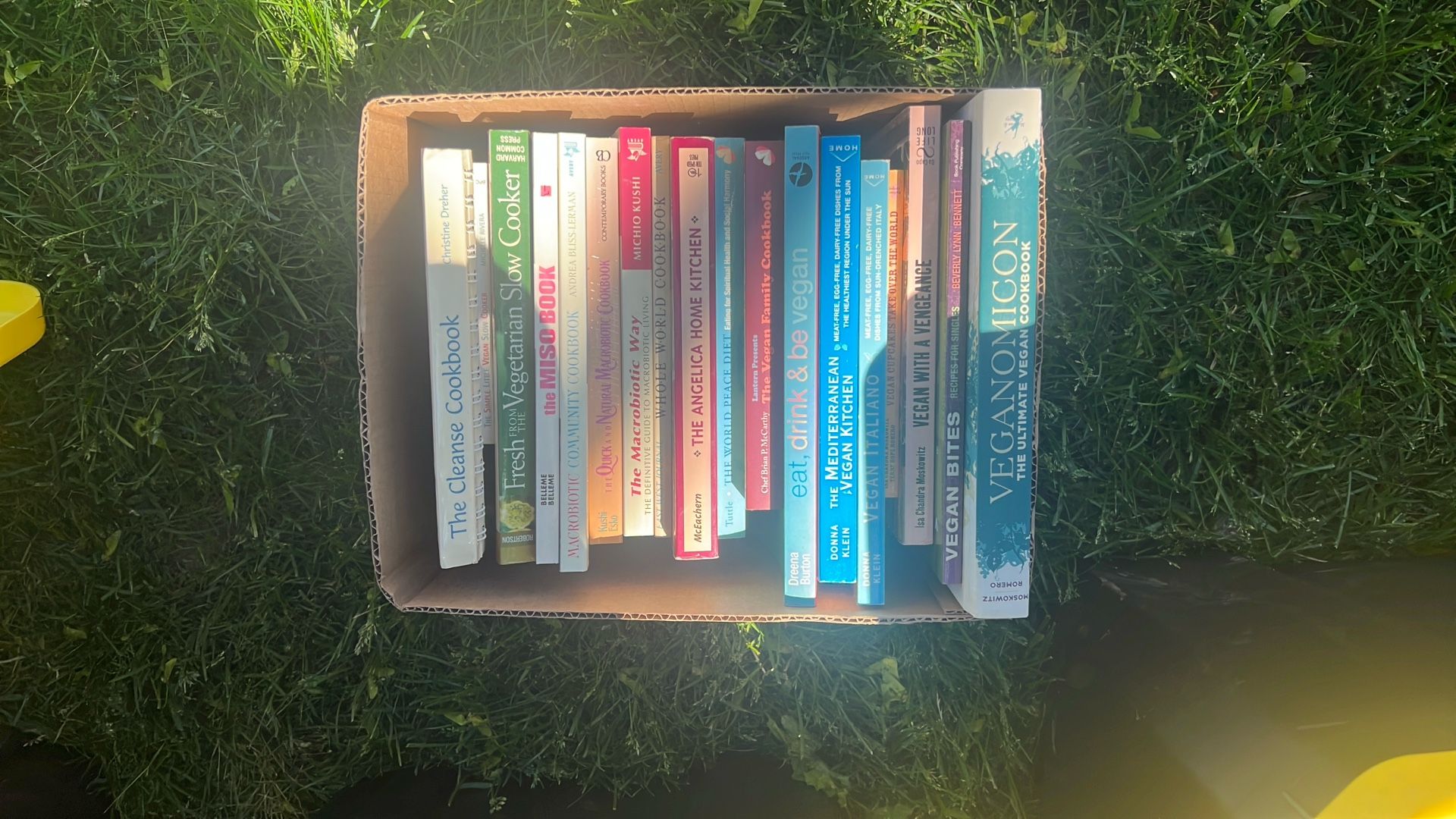 Box Of Vegan , Vegetarian Cookbooks