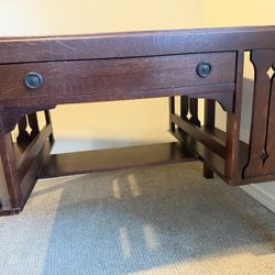 Mission Arts And Crafts Style Wood Desk
