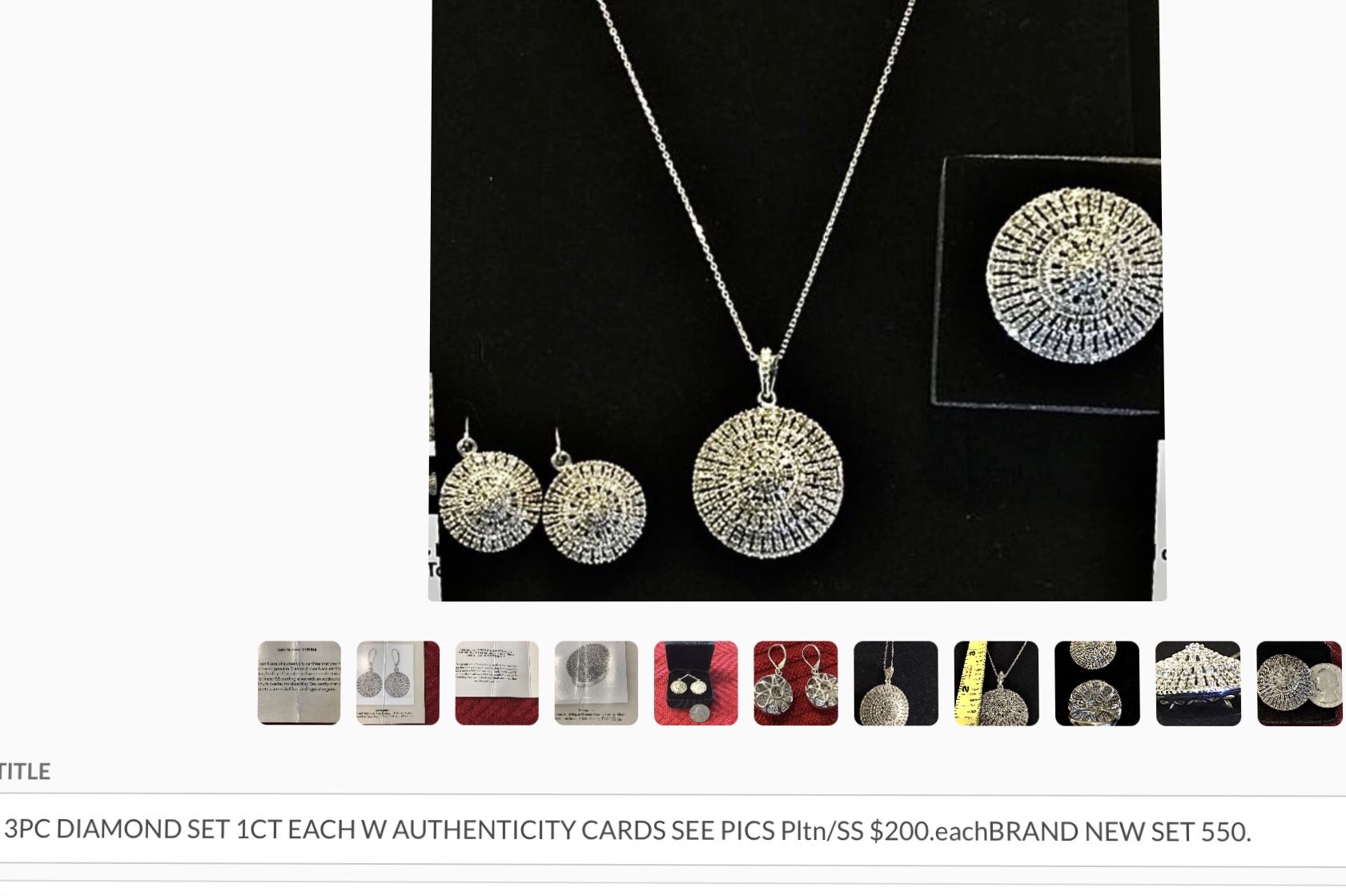 Diamond jewelry diamonds necklace earrings pendant