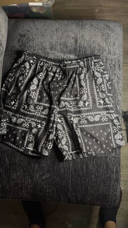 Black SHEIN Bandana Print Shorts