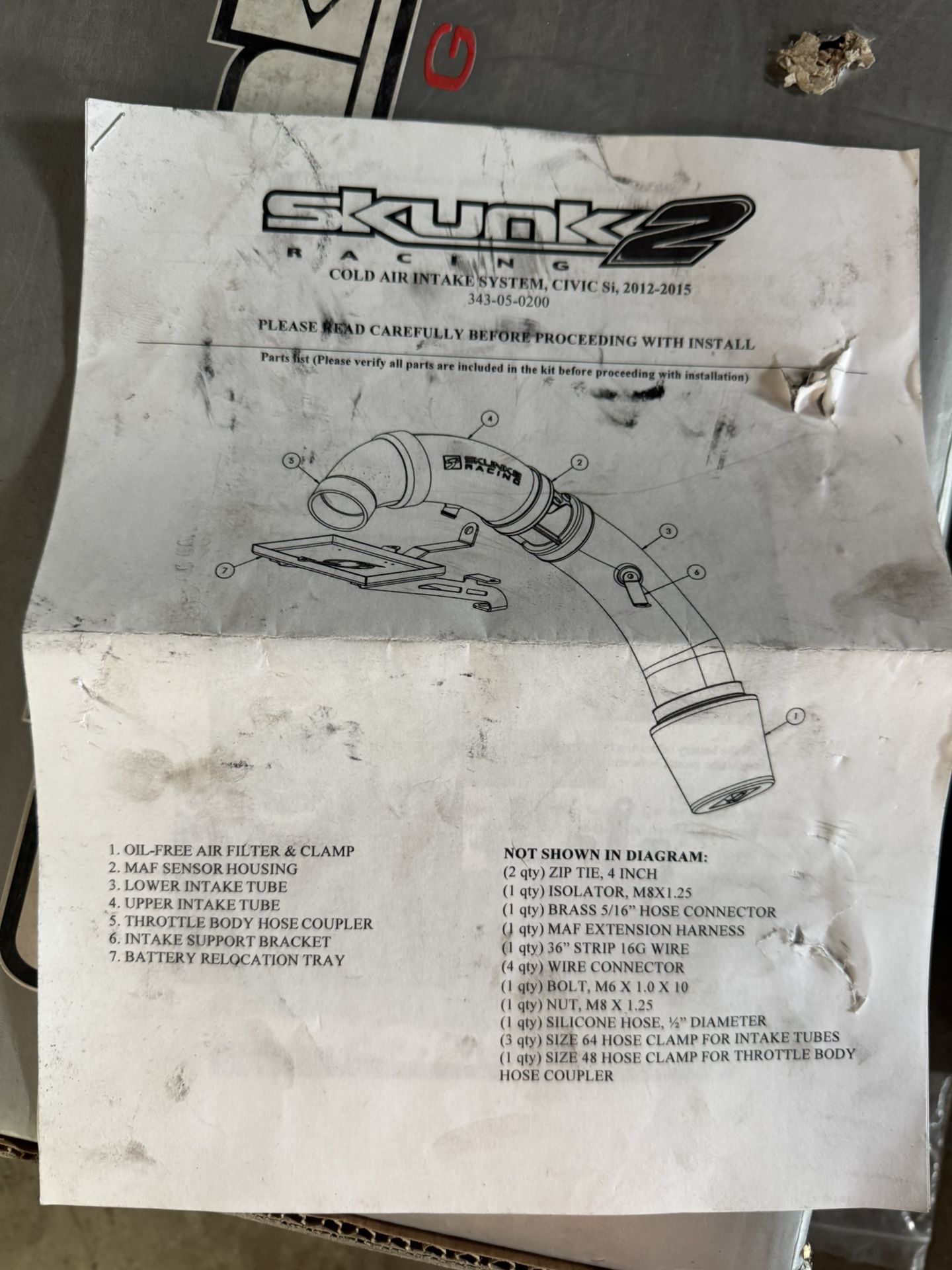 2012-2015 Honda Civic Cold Air Intake