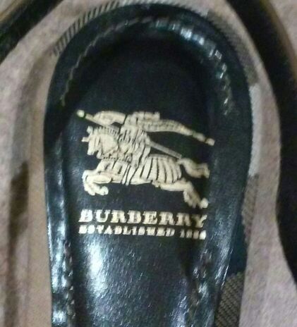 Burberry flat slingback shoes