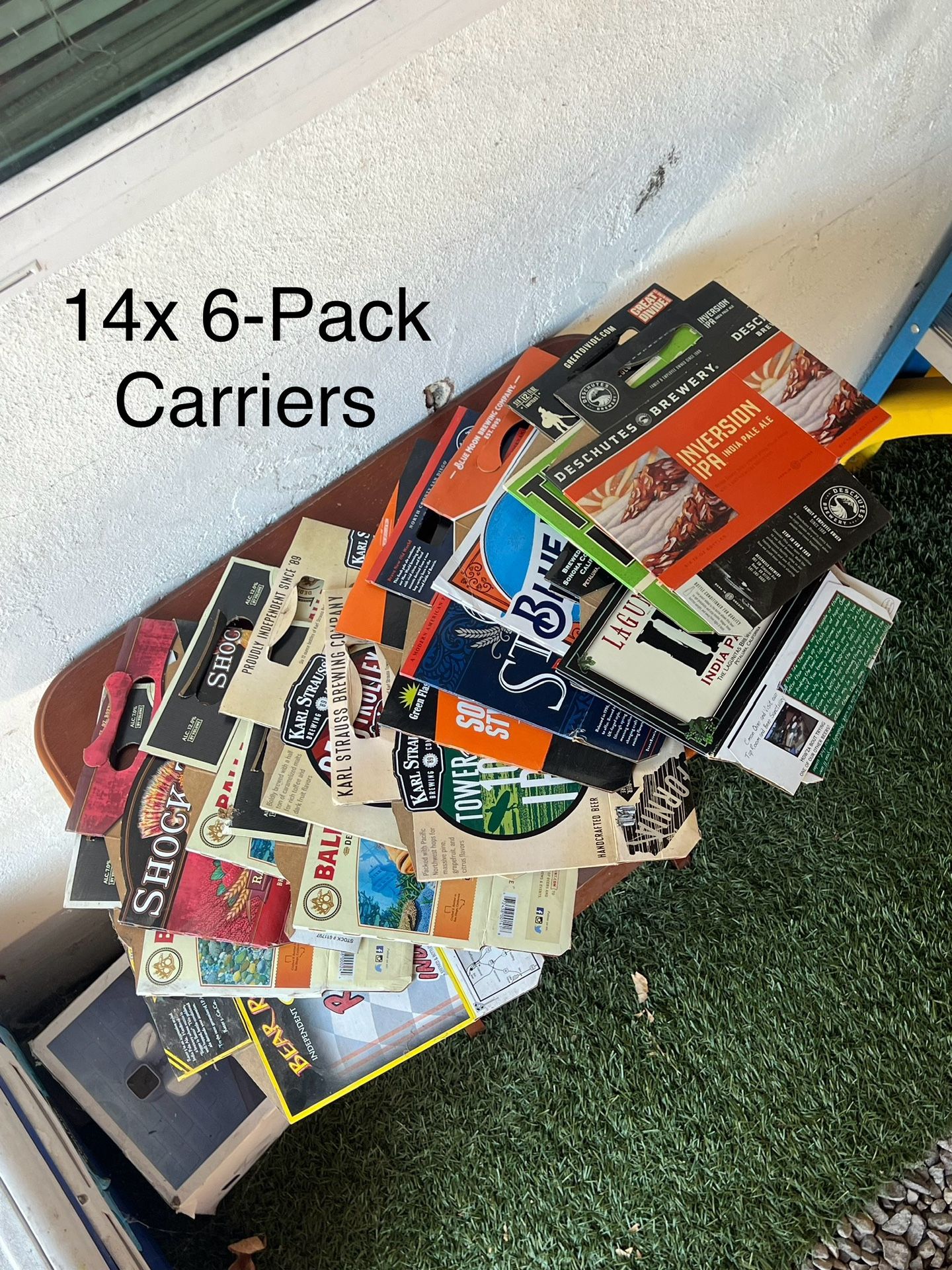 Like New! 14x Beer / Brewery 6-Pack Bottle / Can Man-Cave Carriers - All Different