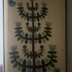 Vintage Tree Of Life Crewel